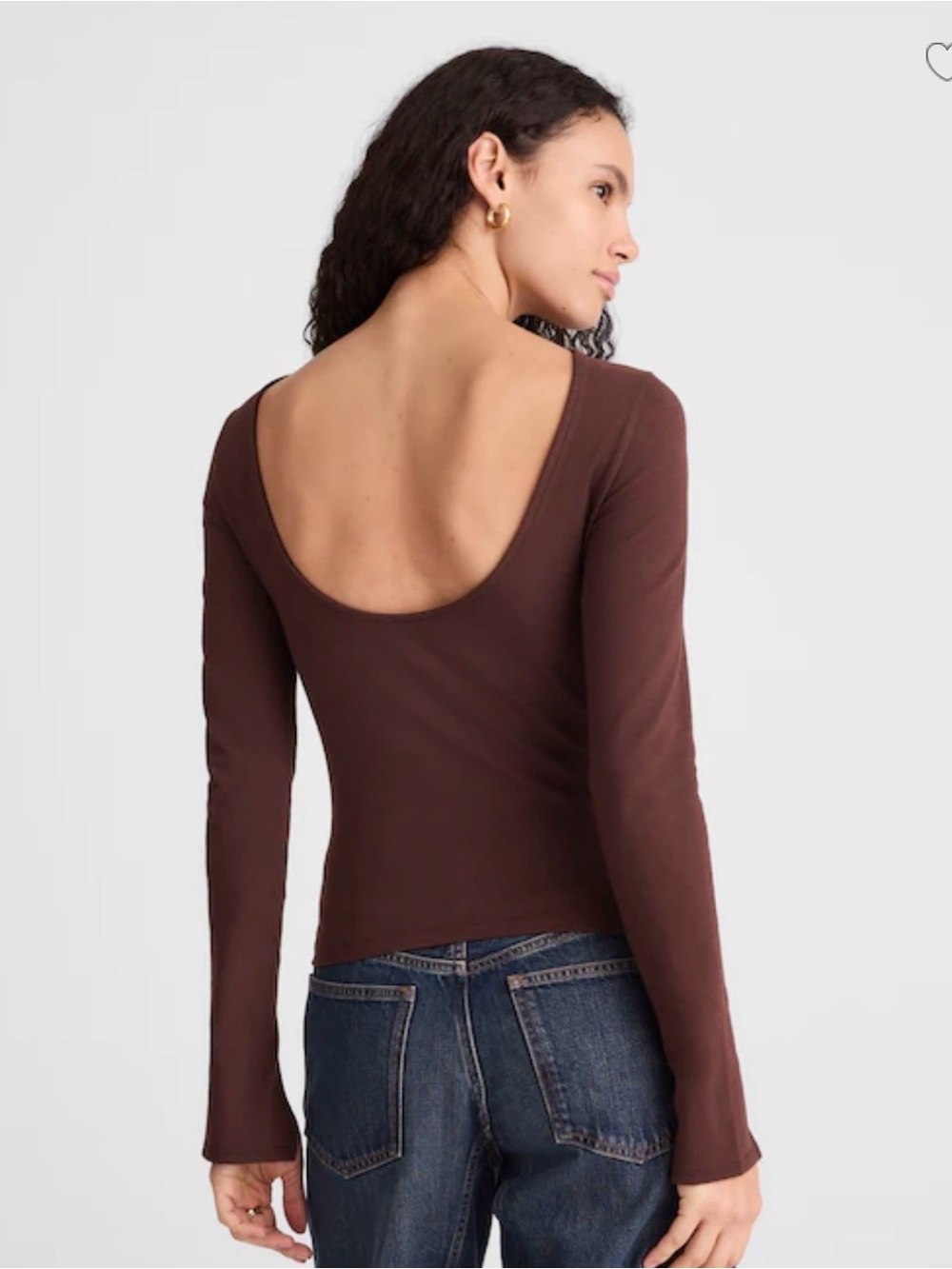 NWT | Madewell Long-Sleeve Scoopback Tee | Size Medium - Picture 2 of 5
